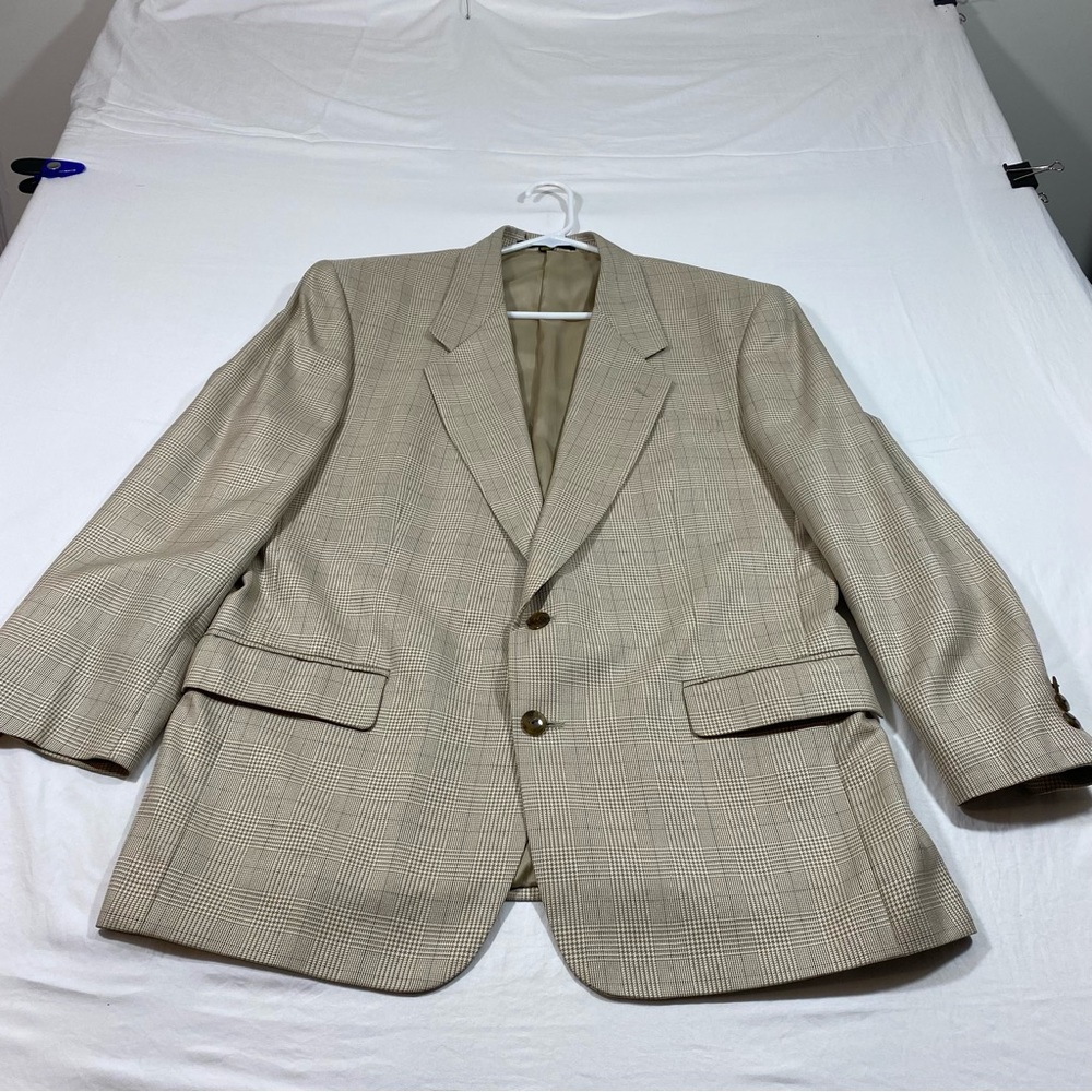 Walter Pyes Jacket Silk Wool Sports Jacket Sports Coat Tan 42R 2 Button …